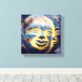 face soleil/ face lune toile enveloppée (Insitu (Plancher de Bois))