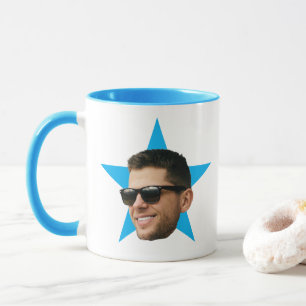 Face Star Grappig Cadeau Voor Medewerker, Star Mok