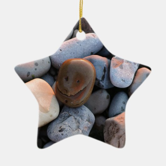 Face Stone Keramisch Ornament (Voorkant)