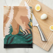 FACE THE SUN Chow keuken / hond show handdoek (Quarter Fold)