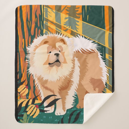 FACE THE SUN Chow sherpa deken (Voorkant)