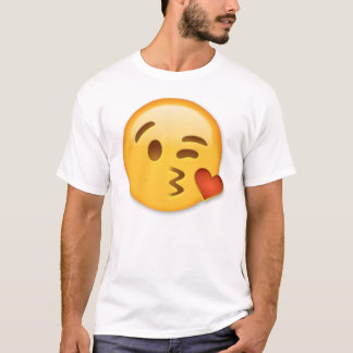 Face Throting A Kiss emoji T-shirt