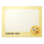 Face Throting a Kiss Notitieblok (Voorkant)