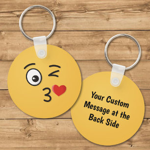 Face Throting a Kiss Sleutelhanger