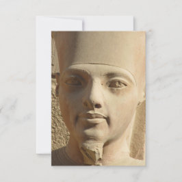 Face van het Flat Wenskaart van Tutankhamun Kaart