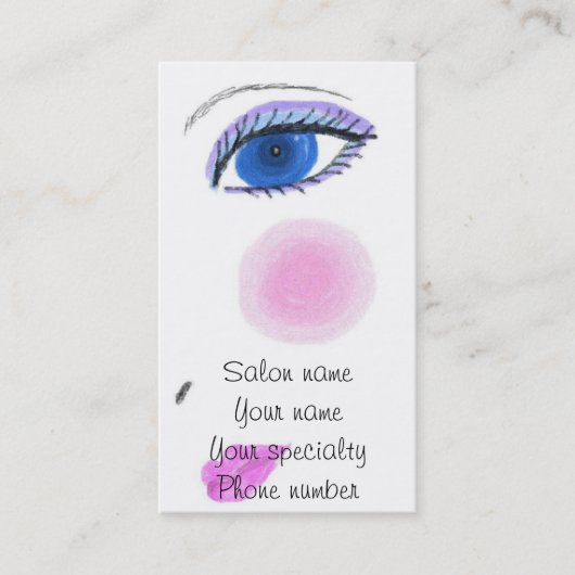 Face Visitekaartje Afsprakenkaartje (Voorkant)