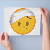 Face with Head-Bandage - Emoji Flyer (Hand)