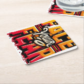 FACE YOUR FEAR KARTONNEN ONDERZETTERS (Schuin)