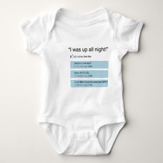 Facebook a inspiré la barboteuse pour Bubs sans (Devant)