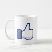 Facebook-achtige Button Koffiemok (Links)
