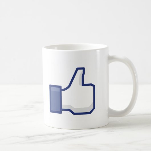 Facebook-achtige Button Koffiemok (Rechts)