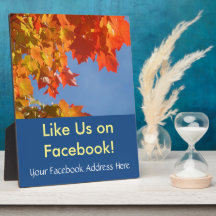 Facebook-adres hier teken Like Us Herfstbladeren