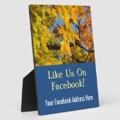 Facebook-adres Hier tekent contraplaques Autumn Fotoplaat (Zijkant)