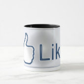 Facebook aiment la tasse de bouton (Centre)