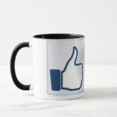 Facebook aiment la tasse de bouton (Gauche)