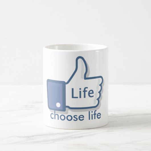 Facebook als Life Thumbs-up Koffiemok (Center)