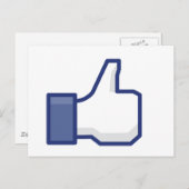 Facebook Briefkaart (Voorkant / Achterkant)