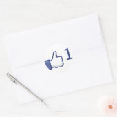 Facebook Duimen omhoog, zoals stickers (Envelop)