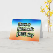 Facebook Free Day Kaart (Gele Bloem)