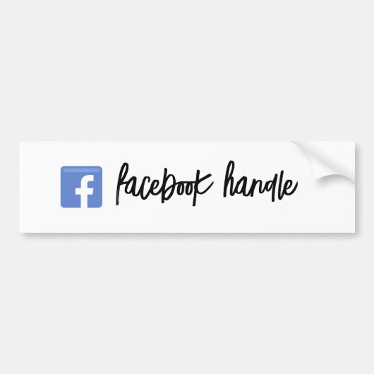 Facebook Handle Script sticker (Voorkant)