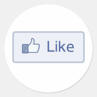 Facebook Like Ronde Sticker