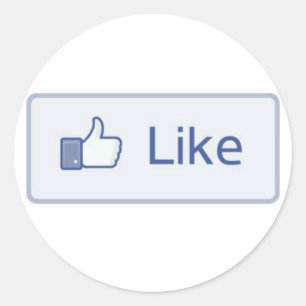 Facebook Like Ronde Sticker