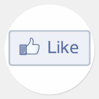 Facebook Like Ronde Sticker