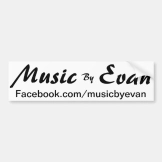 Facebook over muziek van Evan Bumpersticker