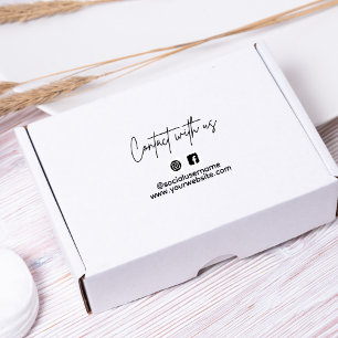 Facebook-pagina Small Business Instagram Volg ons Zelfinktende Stempel