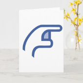 facebook POKE me Kaart (Gele Bloem)