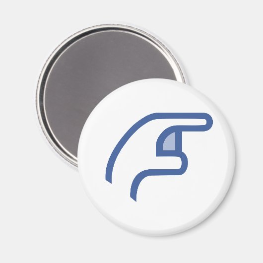 facebook POKE me Magneet (Voorkant / Achterkant)