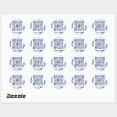 Facebook QR Code Sticker (Sjabloon Net2label QR#53 (Vel)