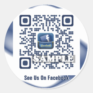 Facebook QR Code Sticker (Sjabloon Net2label QR#54