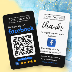 Facebook Review Verzoek Zakelijke Kaart Visitekaartje