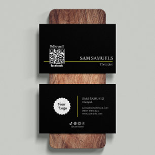 Facebook Volg ons QR Code Business Logo Visitekaartje