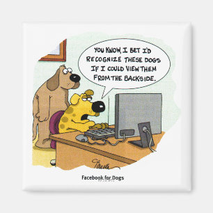 Facebook voor honden magneet