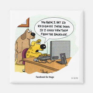 Facebook voor honden magneet