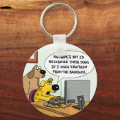 Facebook voor honden sleutelhanger (Voorkant)