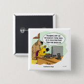 Facebook voor honden vierkante button 5,1 cm (Voorkant /achterkant)