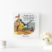 Facebook voor honden vierkante klok (Huis)