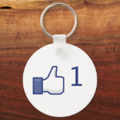 facebook zoals knop sleutelhanger (Voorkant)
