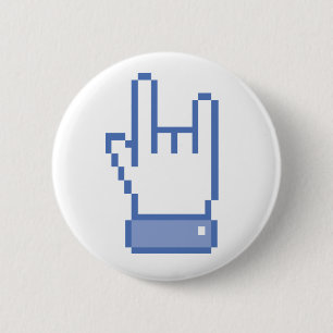facebook zoals ROCK paliflitspixel Ronde Button 5,7 Cm
