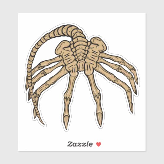 Facehugger Sticker (Feuille)