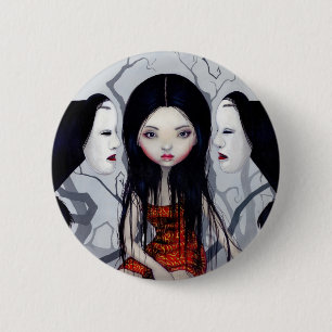 "Faceless Ghosts"-Button Ronde Button 5,7 Cm