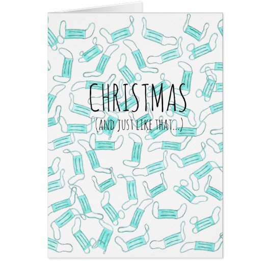 Facemask Christmas en Just Like That (Voorkant)