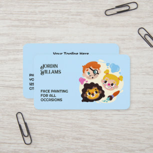 facepainter visitekaartje