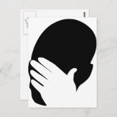 Facepalm-meme Briefkaart (Voorkant / Achterkant)