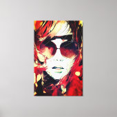 Faces - 004 canvas afdruk (Voorkant)