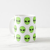 faces alien green koffiemok (Voorkant links)