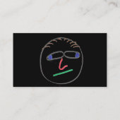 Faces amusantes Carte de visite (Dos)